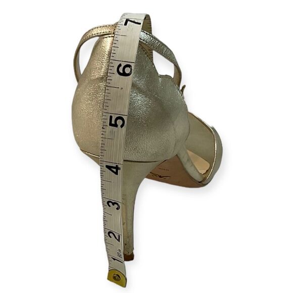 Women’s Alexandra Neel Gold Sandal Heel .Size 37.5 - Picture 11 of 12